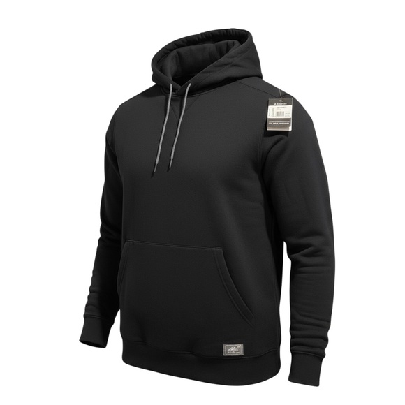 Men's Eddie Bauer Black Everyday Pullover Hoodie Size Large - Picture 4 of 6